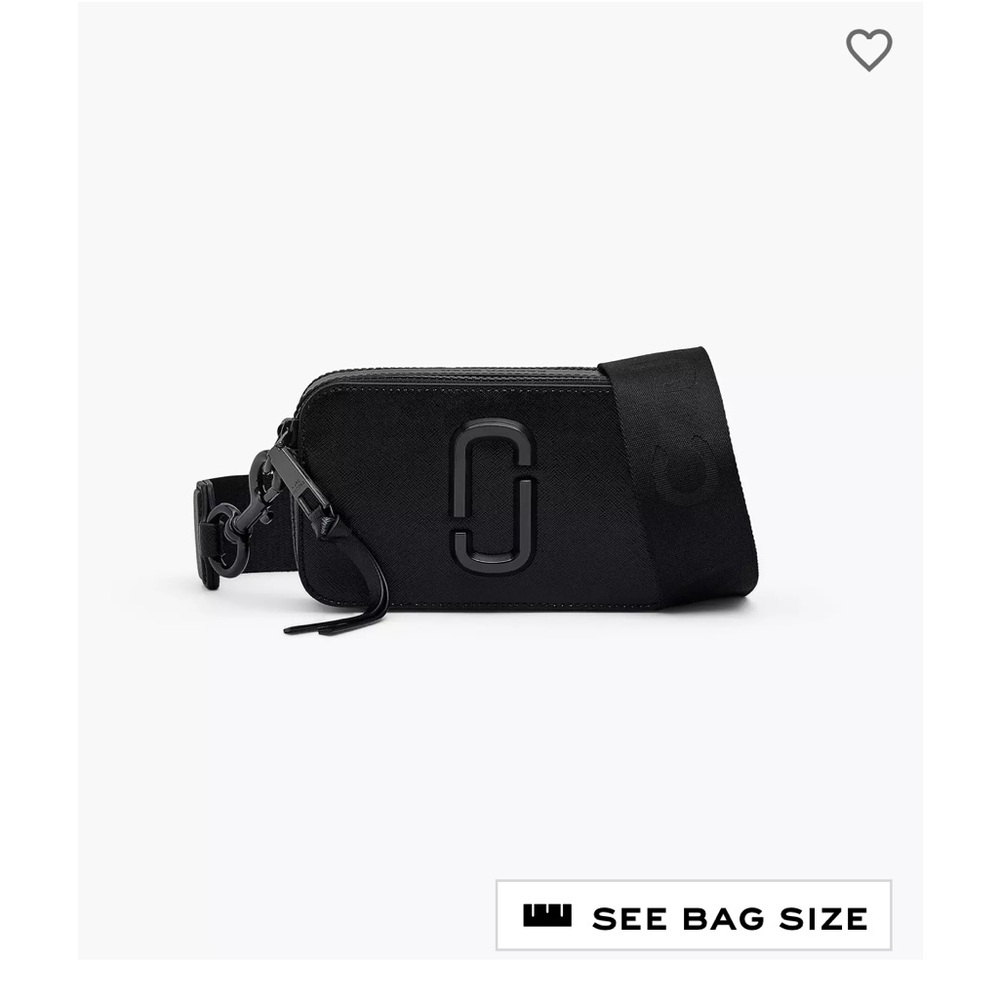 Marc Jacobs black snapshot crossbody bag